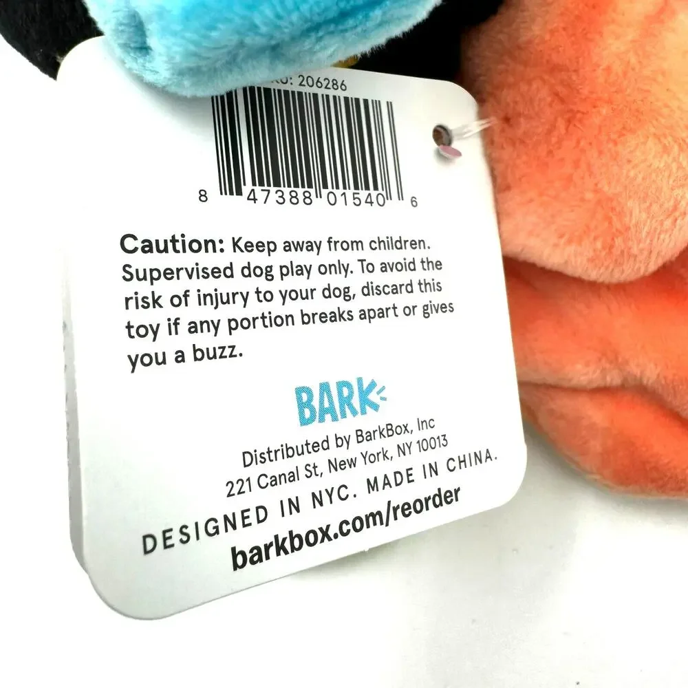 BARK BOX | NEW Bee Mine Corsage‎ Medium Plush Wearable Dog Toy Crinkle Squeaker